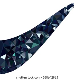 Blue Polygonal Mosaic Background, Creative Design Templates
