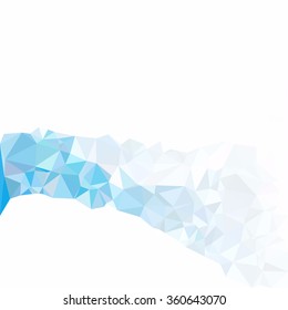 Blue Polygonal Mosaic Background, Creative Design Templates