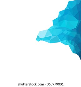 Blue Polygonal Mosaic Background, Creative Design Templates
