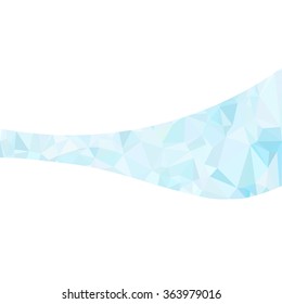 Blue Polygonal Mosaic Background, Creative Design Templates