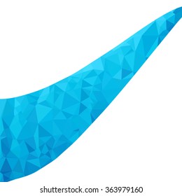 Blue Polygonal Mosaic Background, Creative Design Templates
