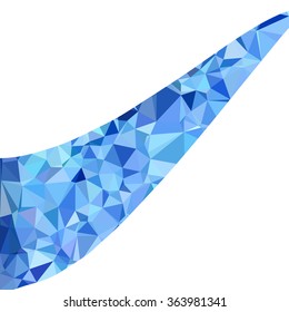 Blue Polygonal Mosaic Background, Creative Design Templates