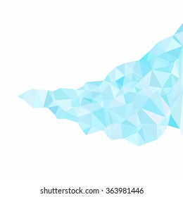 Blue Polygonal Mosaic Background, Creative Design Templates