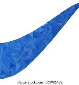 Blue Polygonal Mosaic Background, Creative Design Templates