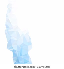 Blue Polygonal Mosaic Background, Creative Design Templates