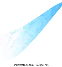 Blue Polygonal Mosaic Background, Creative Design Templates