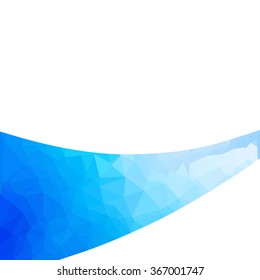 Blue Polygonal Mosaic Background, Creative Design Templates