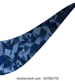 Blue Polygonal Mosaic Background, Creative Design Templates