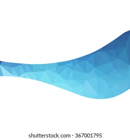 Blue Polygonal Mosaic Background, Creative Design Templates