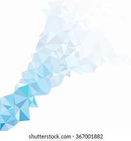 Blue Polygonal Mosaic Background, Creative Design Templates