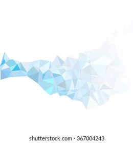 Blue Polygonal Mosaic Background, Creative Design Templates