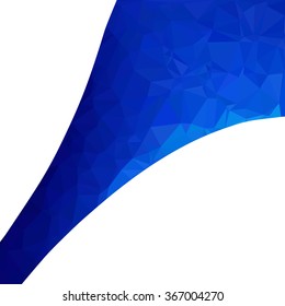 Blue Polygonal Mosaic Background, Creative Design Templates
