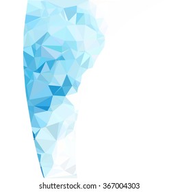 Blue Polygonal Mosaic Background, Creative Design Templates