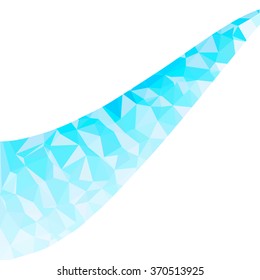 Blue Polygonal Mosaic Background, Creative Design Templates