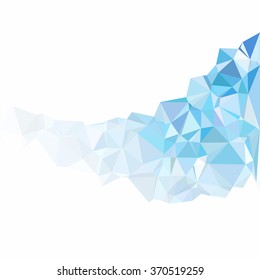 Blue Polygonal Mosaic Background, Creative Design Templates