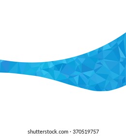 Blue Polygonal Mosaic Background, Creative Design Templates