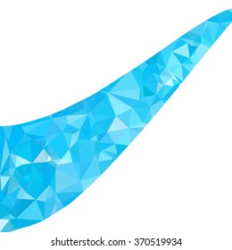 Blue Polygonal Mosaic Background, Creative Design Templates