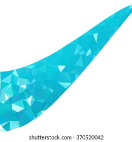 Blue Polygonal Mosaic Background, Creative Design Templates