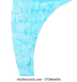 Blue Polygonal Mosaic Background, Creative Design Templates