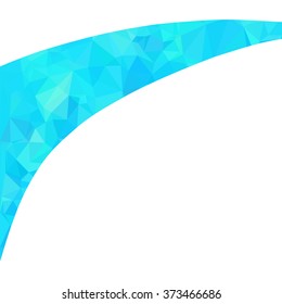 Blue Polygonal Mosaic Background, Creative Design Templates