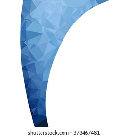 Blue Polygonal Mosaic Background, Creative Design Templates