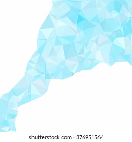 Blue Polygonal Mosaic Background, Creative Design Templates