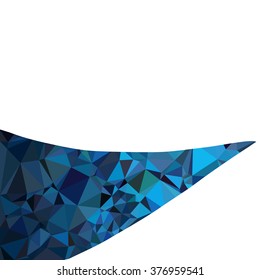 Blue Polygonal Mosaic Background, Creative Design Templates