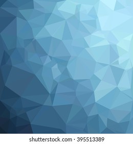 Blue Polygonal Mosaic Background, Creative Design Templates