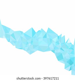 Blue Polygonal Mosaic Background, Creative Design Templates