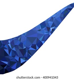 Blue Polygonal Mosaic Background, Creative Design Templates