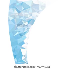 Blue Polygonal Mosaic Background, Creative Design Templates