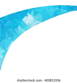 Blue Polygonal Mosaic Background, Creative Design Templates
