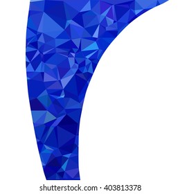Blue Polygonal Mosaic Background, Creative Design Templates