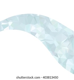 Blue Polygonal Mosaic Background, Creative Design Templates
