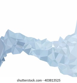 Blue Polygonal Mosaic Background, Creative Design Templates