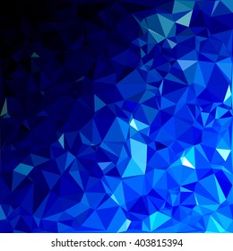 Blue Polygonal Mosaic Background, Creative Design Templates