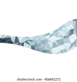 Blue Polygonal Mosaic Background, Creative Design Templates