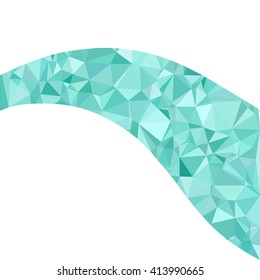Blue Polygonal Mosaic Background, Creative Design Templates