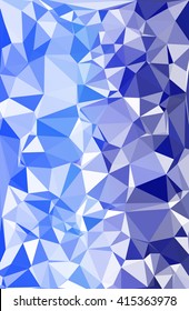 Blue Polygonal Mosaic Background, Creative Design Templates