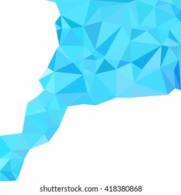 Blue Polygonal Mosaic Background, Creative Design Templates