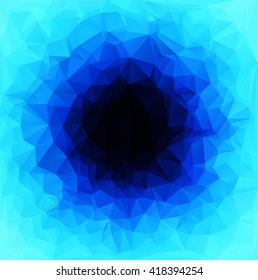 Blue Polygonal Mosaic Background, Creative Design Templates