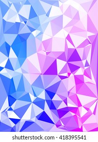 Blue Polygonal Mosaic Background, Creative Design Templates
