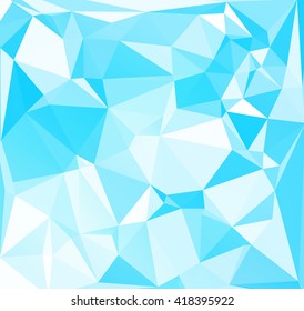 Blue Polygonal Mosaic Background, Creative Design Templates