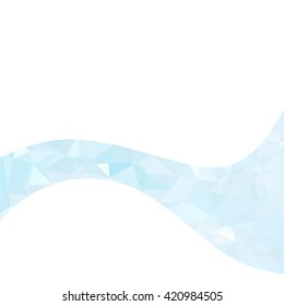 Blue Polygonal Mosaic Background, Creative Design Templates