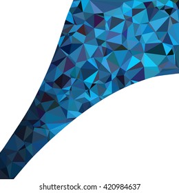 Blue Polygonal Mosaic Background, Creative Design Templates