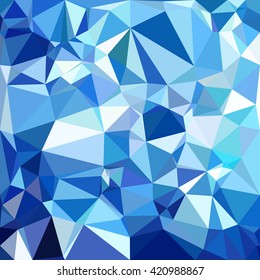 Blue Polygonal Mosaic Background, Creative Design Templates