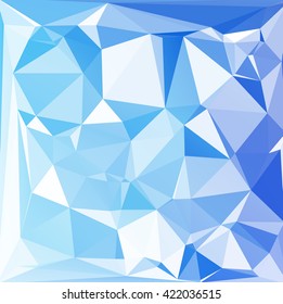 Blue Polygonal Mosaic Background, Creative Design Templates