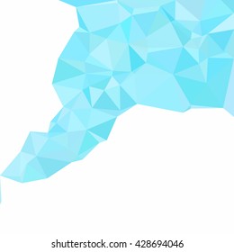 Blue Polygonal Mosaic Background, Creative Design Templates