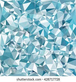 Blue Polygonal Mosaic Background, Creative Design Templates