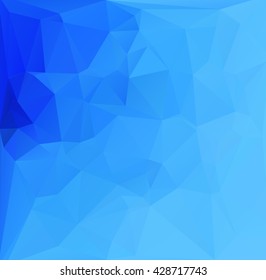 Blue Polygonal Mosaic Background, Creative Design Templates